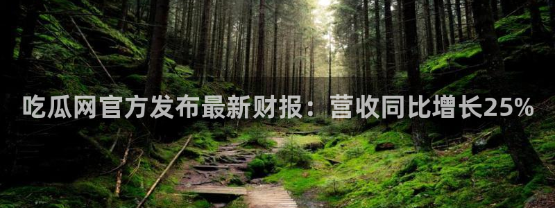 911今日必吃大瓜：吃瓜网官方发布最新财报：营收同比增长25%